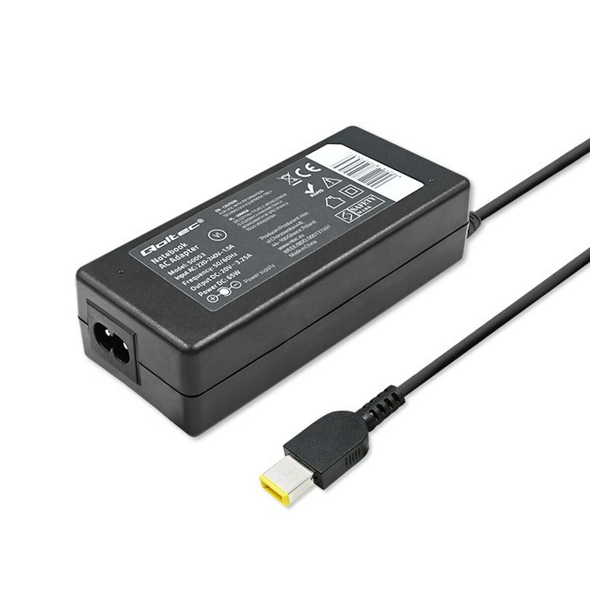 Laptopladdare Qoltec 50053 65 W - 2