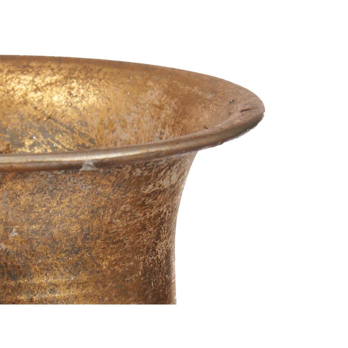 Vas Gyllene Metall 14 x 46 x 14 cm (4 antal) Med relief - 2