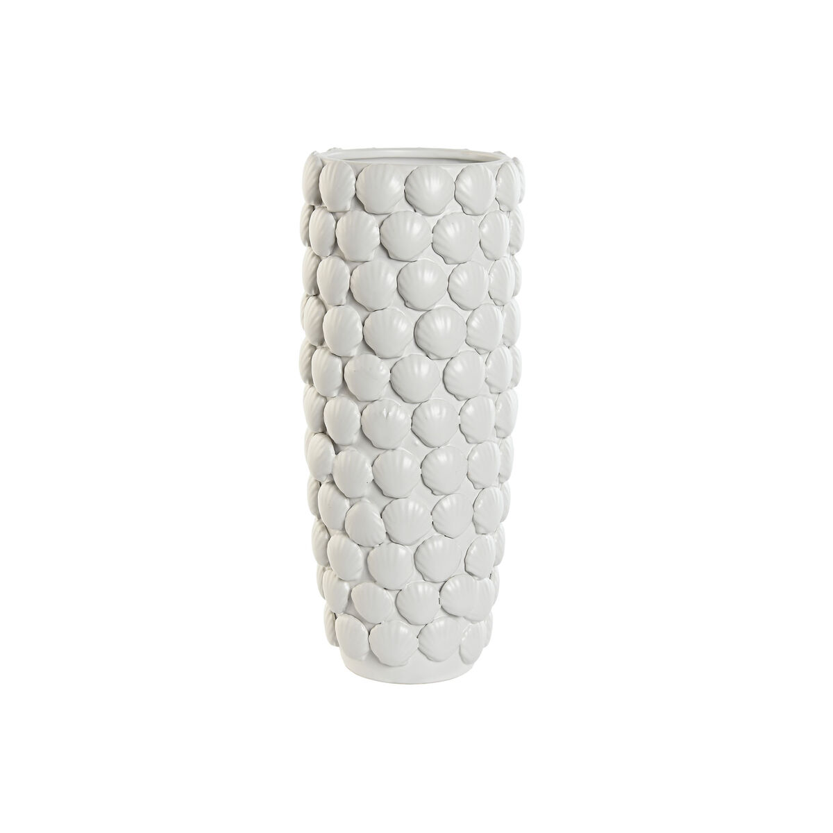 Vas Home ESPRIT Vit Stengods Medelhavs 16,5 x 16,5 x 38,5 cm