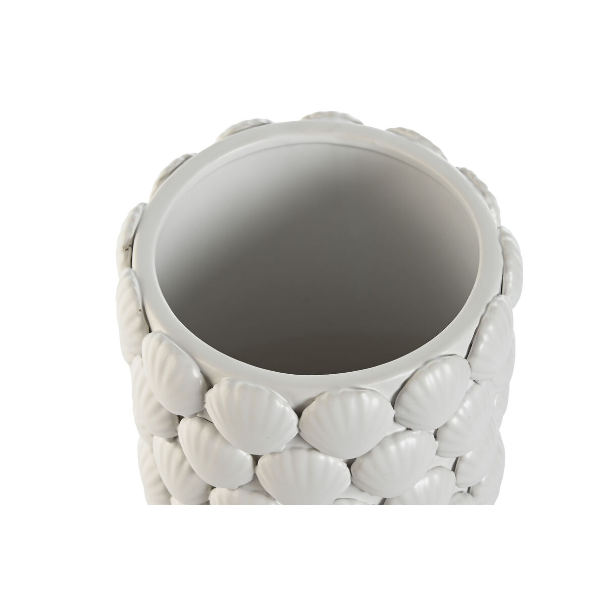 Vas Home ESPRIT Vit Stengods Medelhavs 16,5 x 16,5 x 38,5 cm - 2