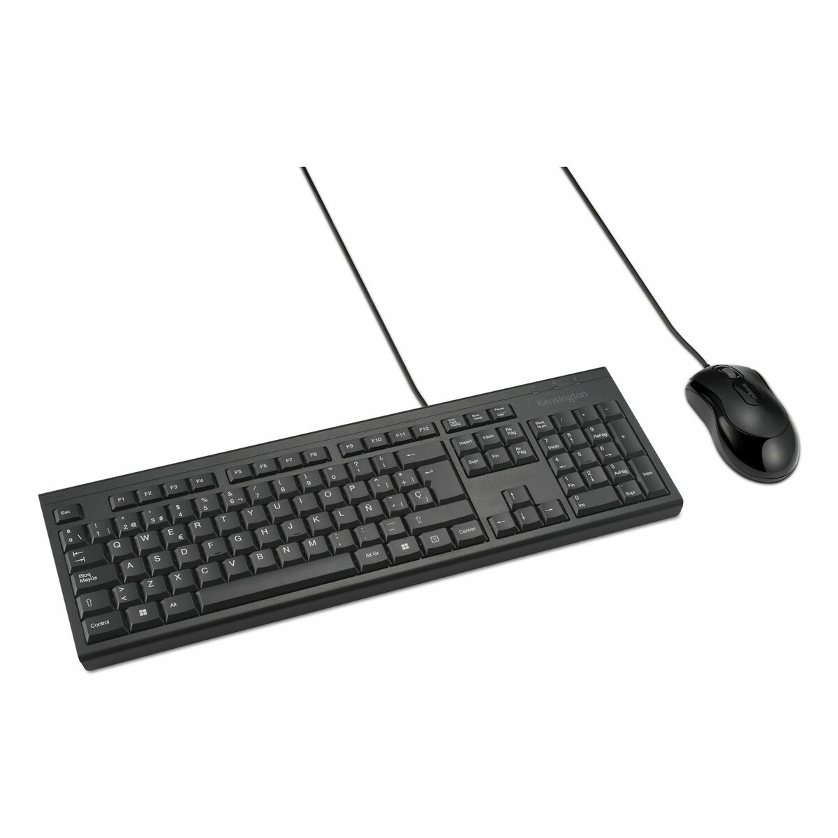 Tangentbord och Mus Kensington K75452ES Svart Qwerty Spanska