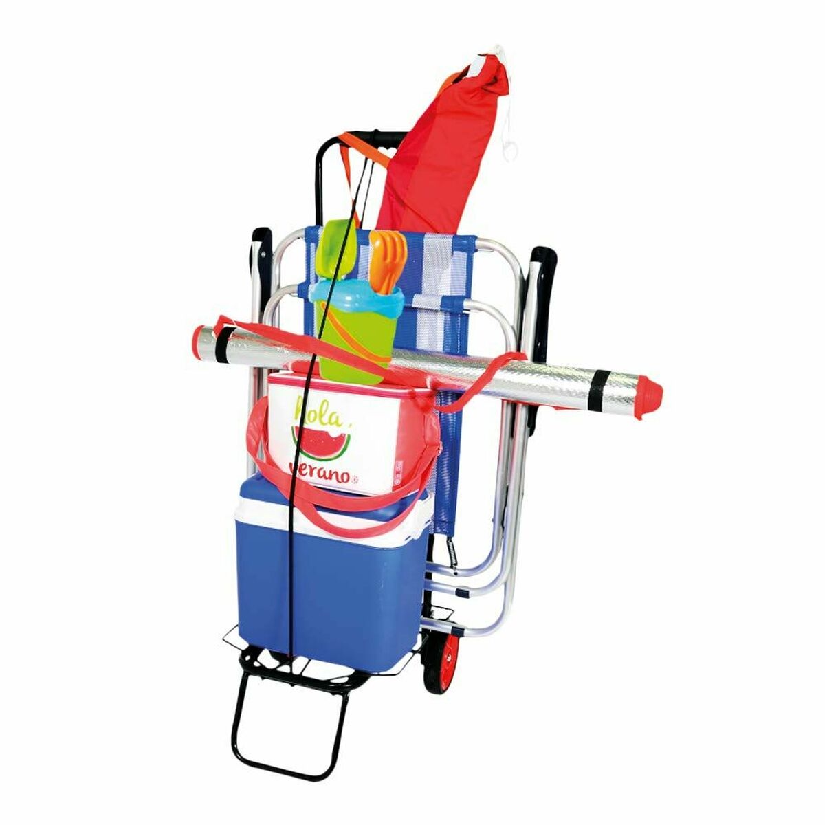Flerfunktionsvagn Aktive 62132 35 x 14 x 61 cm Strand - 3