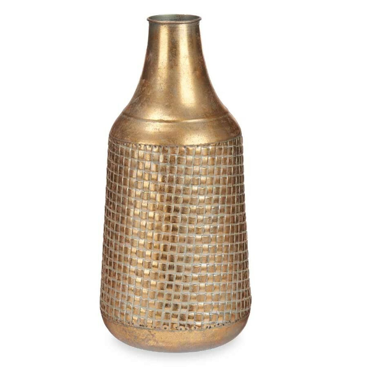 Vas Gyllene Metall 21 x 44 x 21 cm (4 antal) Med relief - 4