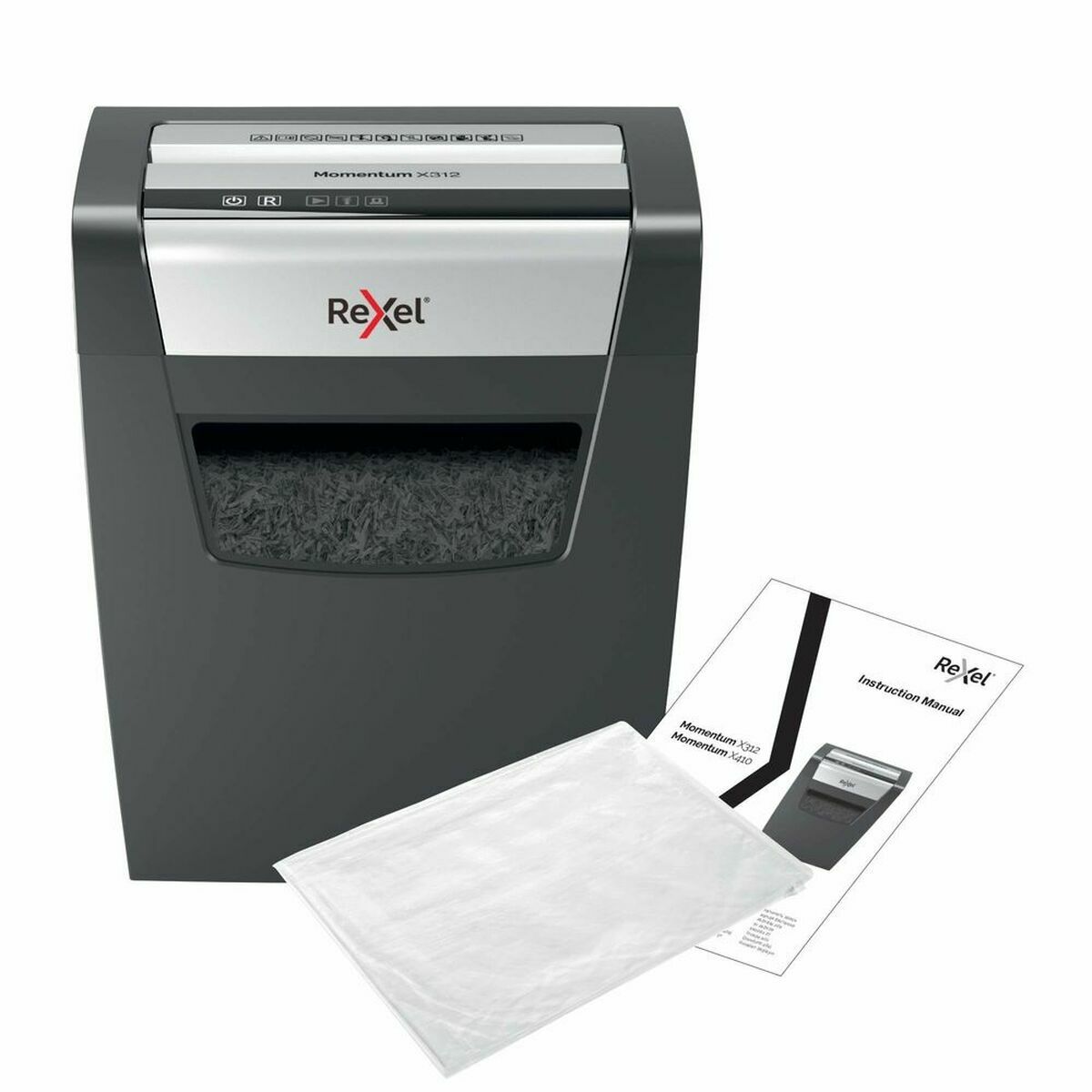 Dokumentförstörare Rexel Momentum X312 23 L 12 Blad