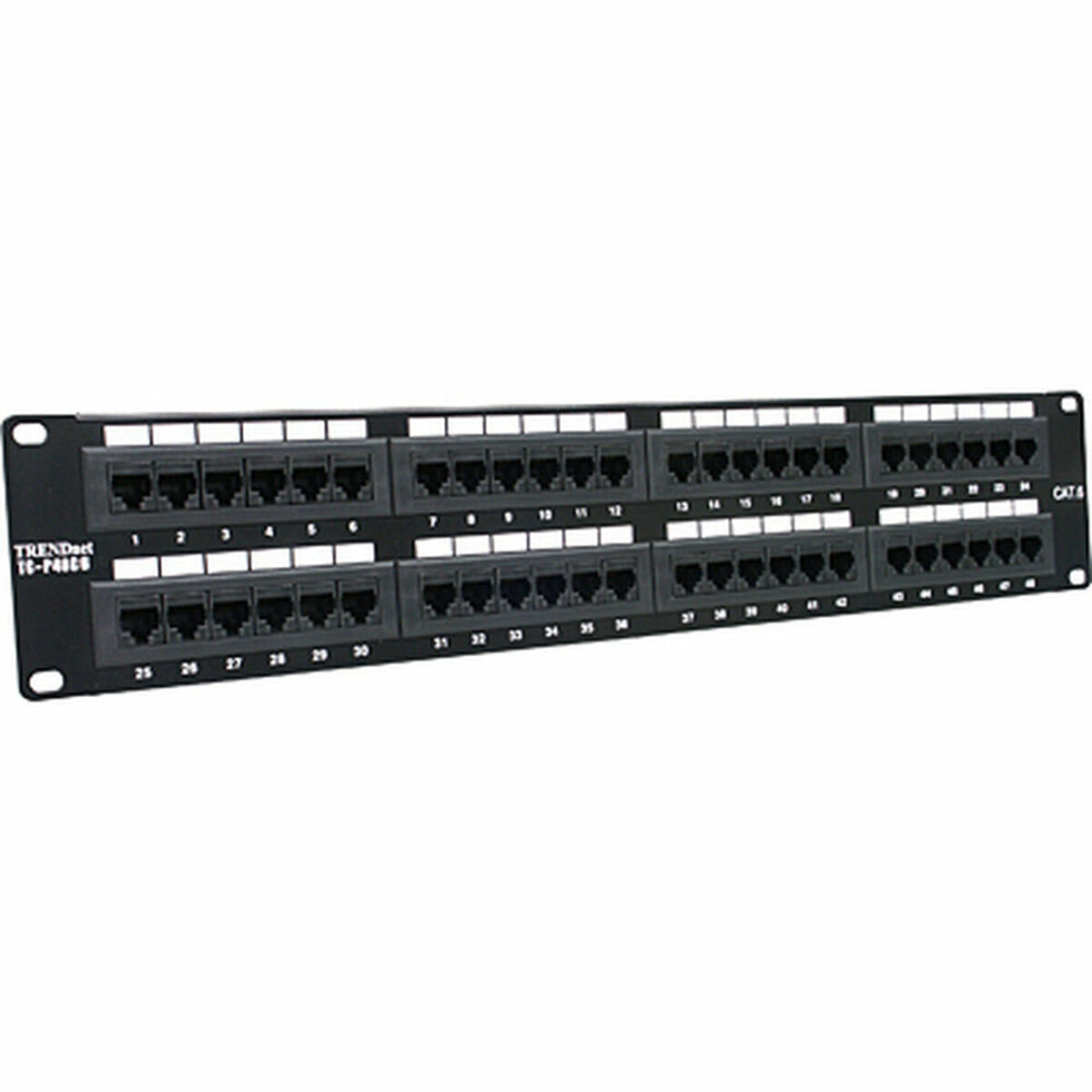 Patchpanel 48 UTP Portar Kategori 6 Trendnet 21221267 - 3