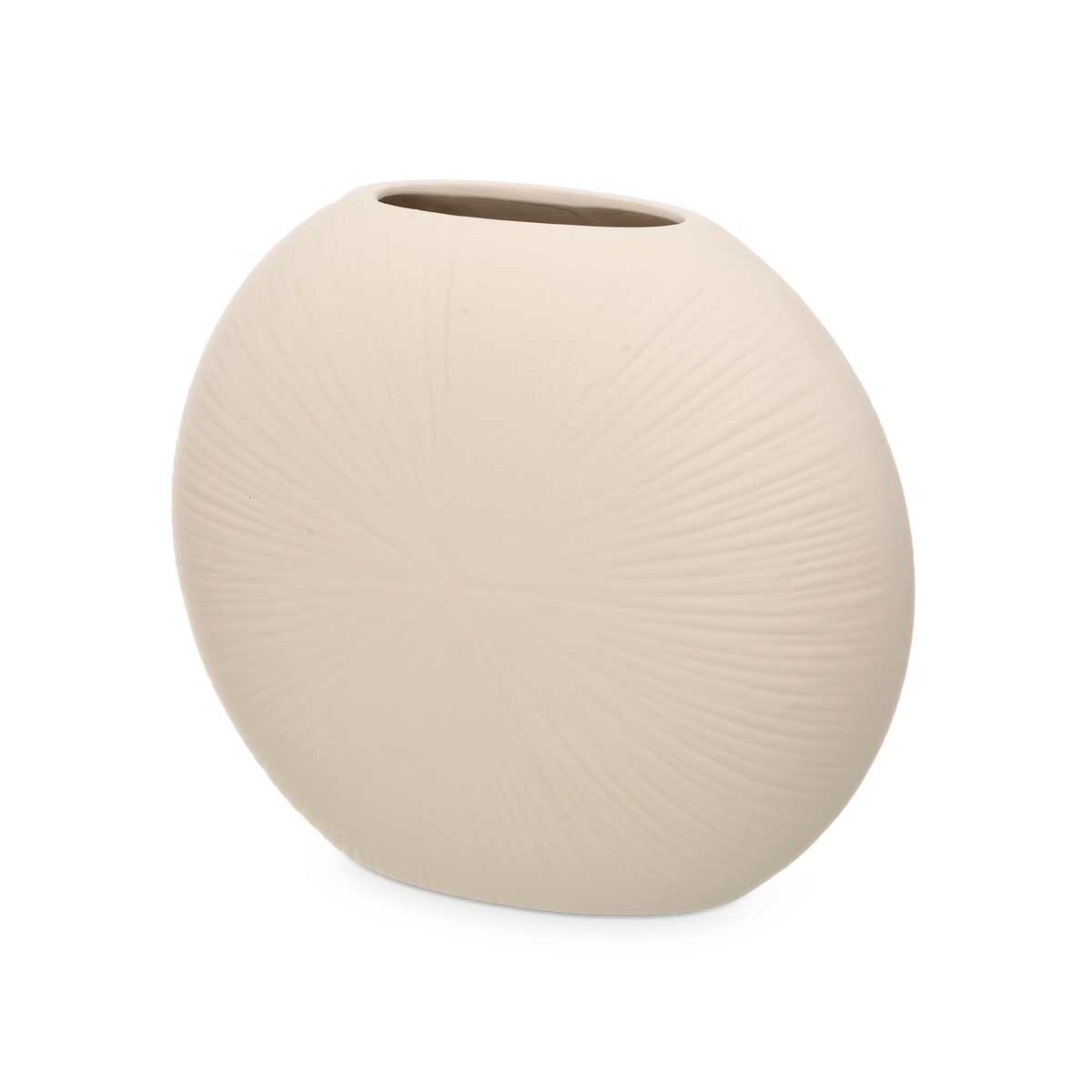 Vas Gift Decor Beige Keramik Rund 29 x 26 x 11 cm (4 antal) - 4