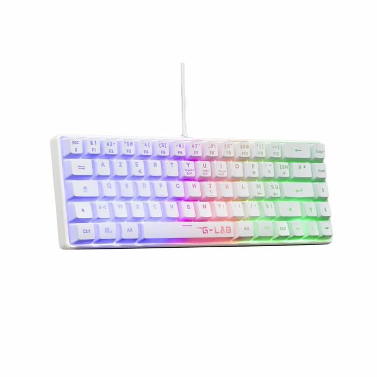 Bluetooth Tangentbord The G-Lab Azerty Franska Vit - 2
