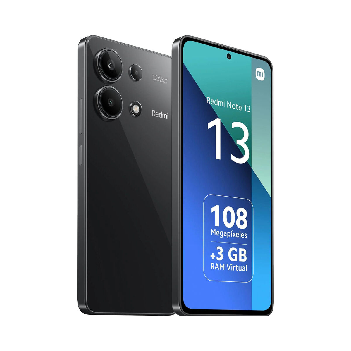 Smartphone Xiaomi Redmi Note 13 6,4" 6,67" Snapdragon 685 6 GB RAM 128 GB Svart Midnight black - 4