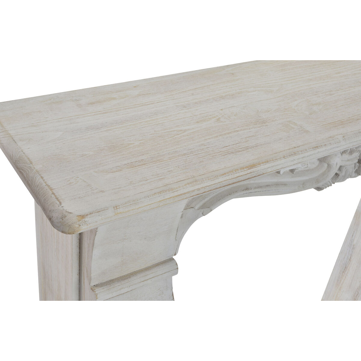 Öppen spis Home ESPRIT Vit Gran Cottage Antikbehandlad 88 cm 125 x 27 x 104 cm 123 X 26,5 X 105 cm - 2