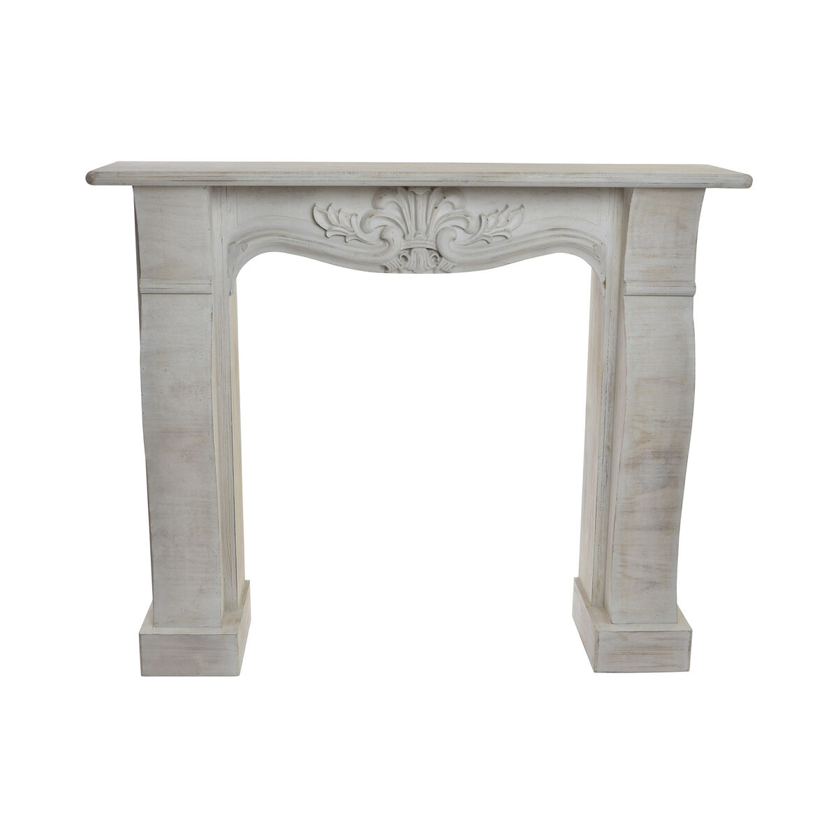 Öppen spis Home ESPRIT Vit Gran Cottage Antikbehandlad 88 cm 125 x 27 x 104 cm 123 X 26,5 X 105 cm - 4