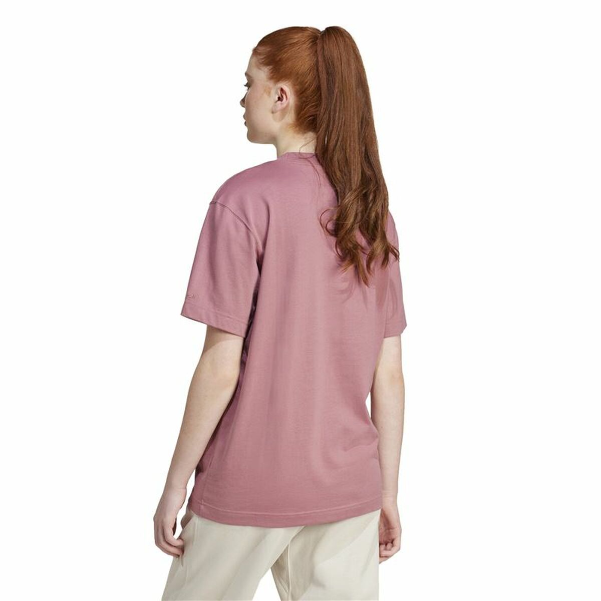 T-shirt med kortärm Dam Adidas All Szn Loose Rosa - 3