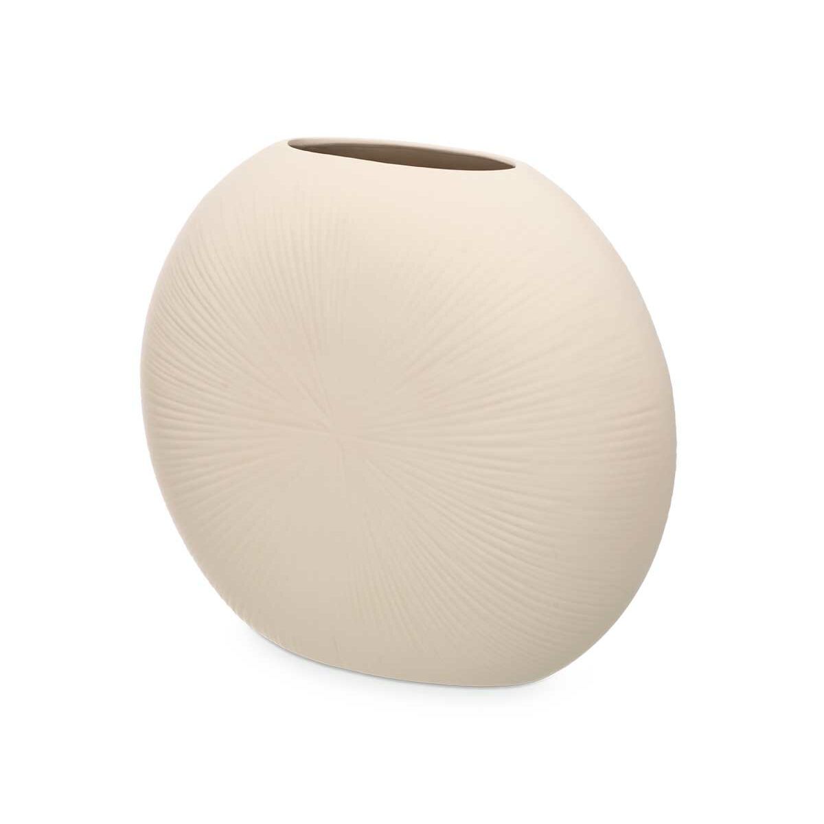Vas Beige Keramik 36 x 34 x 16 cm (2 antal) Rund - 4