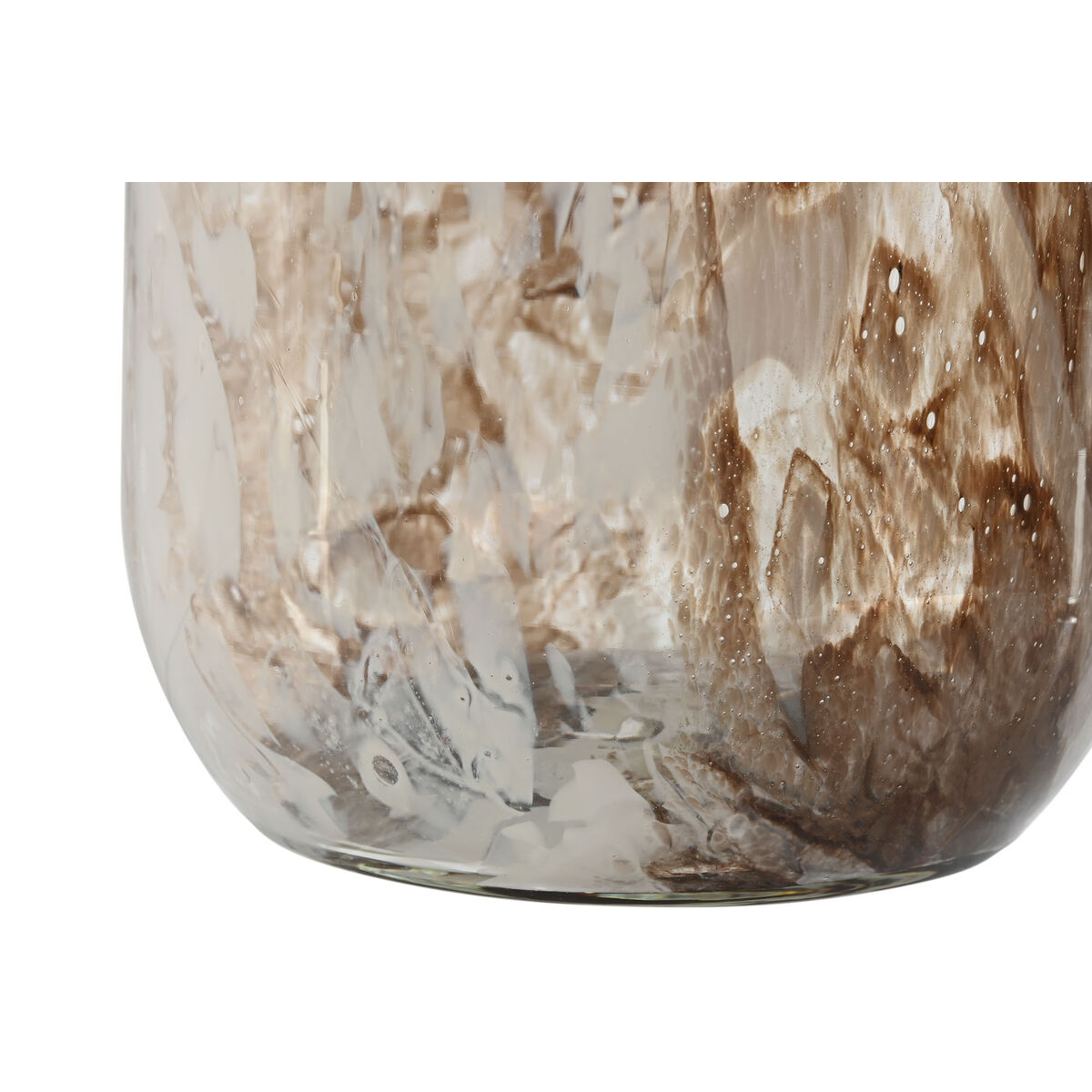Vas Home ESPRIT Vit Brun Glas Modern 17 x 17 x 30 cm - 3