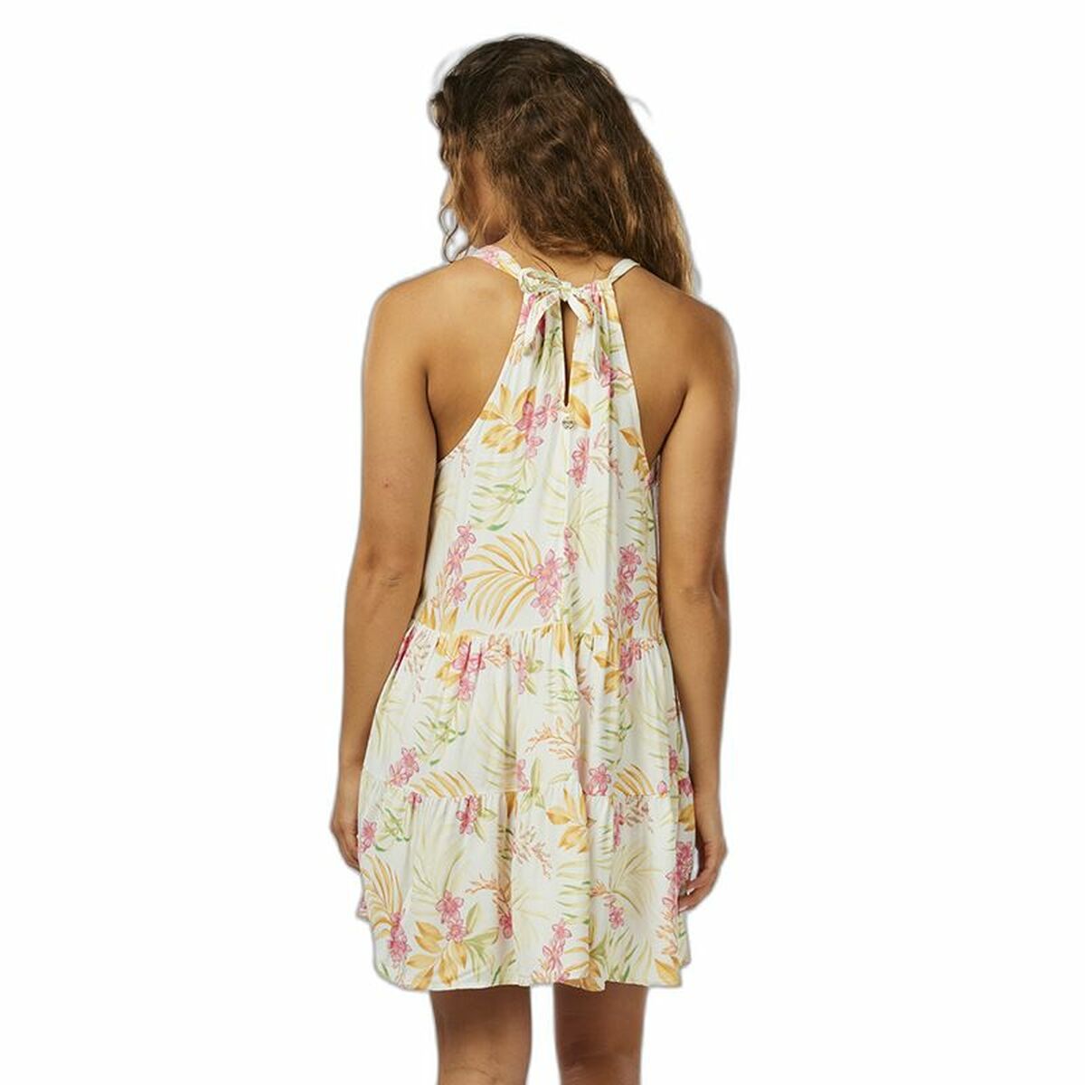 Klänning Rip Curl Sun Dance Up Vit Tropiskt - 5