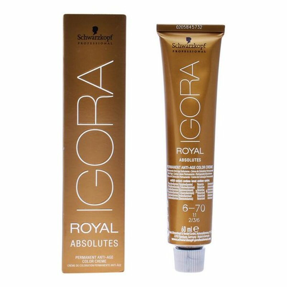 Anti-Ageing färggel Schwarzkopf Igora Royal Absolutes Nº 6-70 60 ml