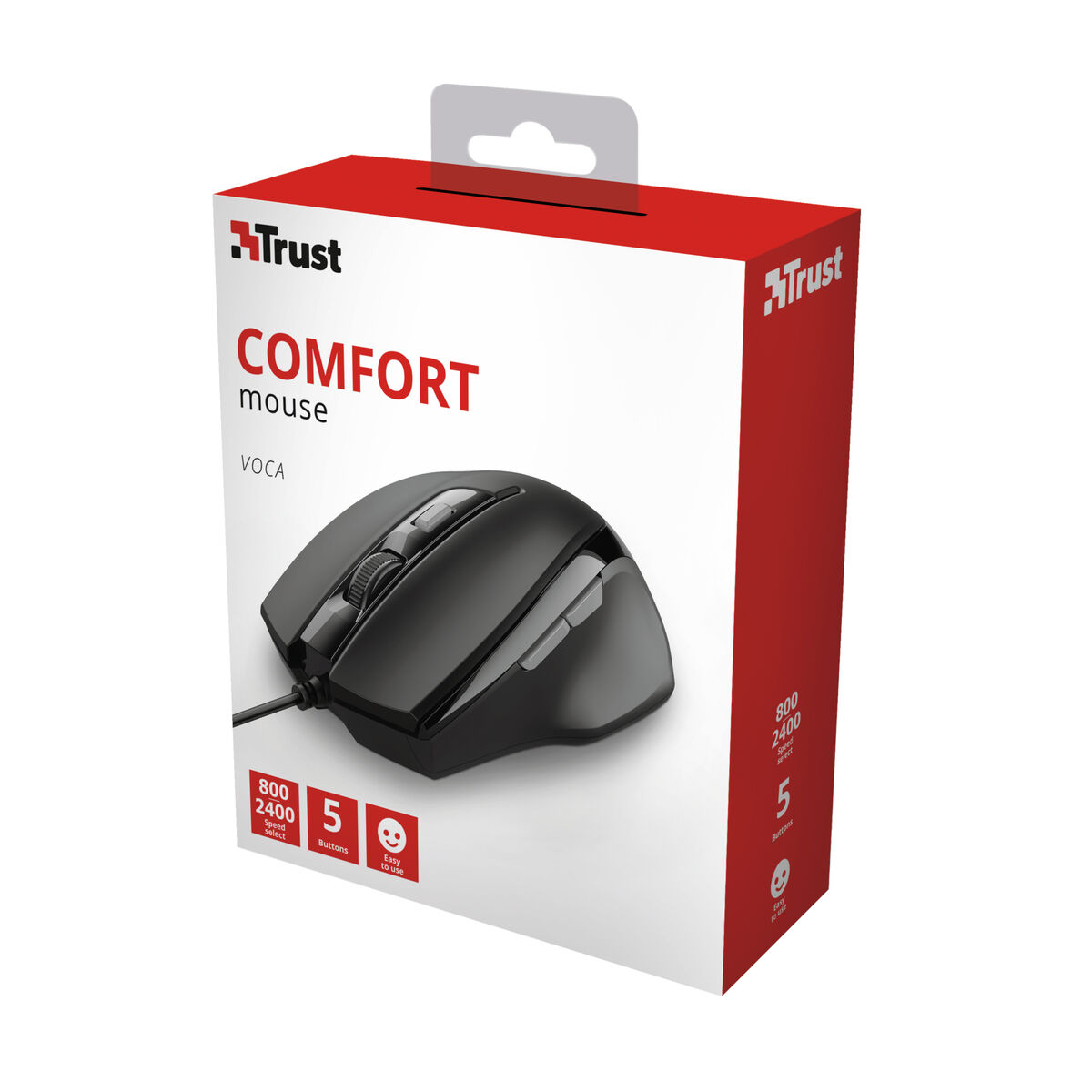 Mus Trust 23650 Svart 2400 dpi - 6