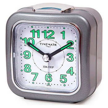 Analog Väckarklocka Timemark Grå Tyst med ljud Nattläge (7.5 x 8 x 4.5 cm)