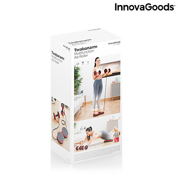 Magrulle med roterande skivor, elastiska band och träningsguide Twabanarm InnovaGoods
