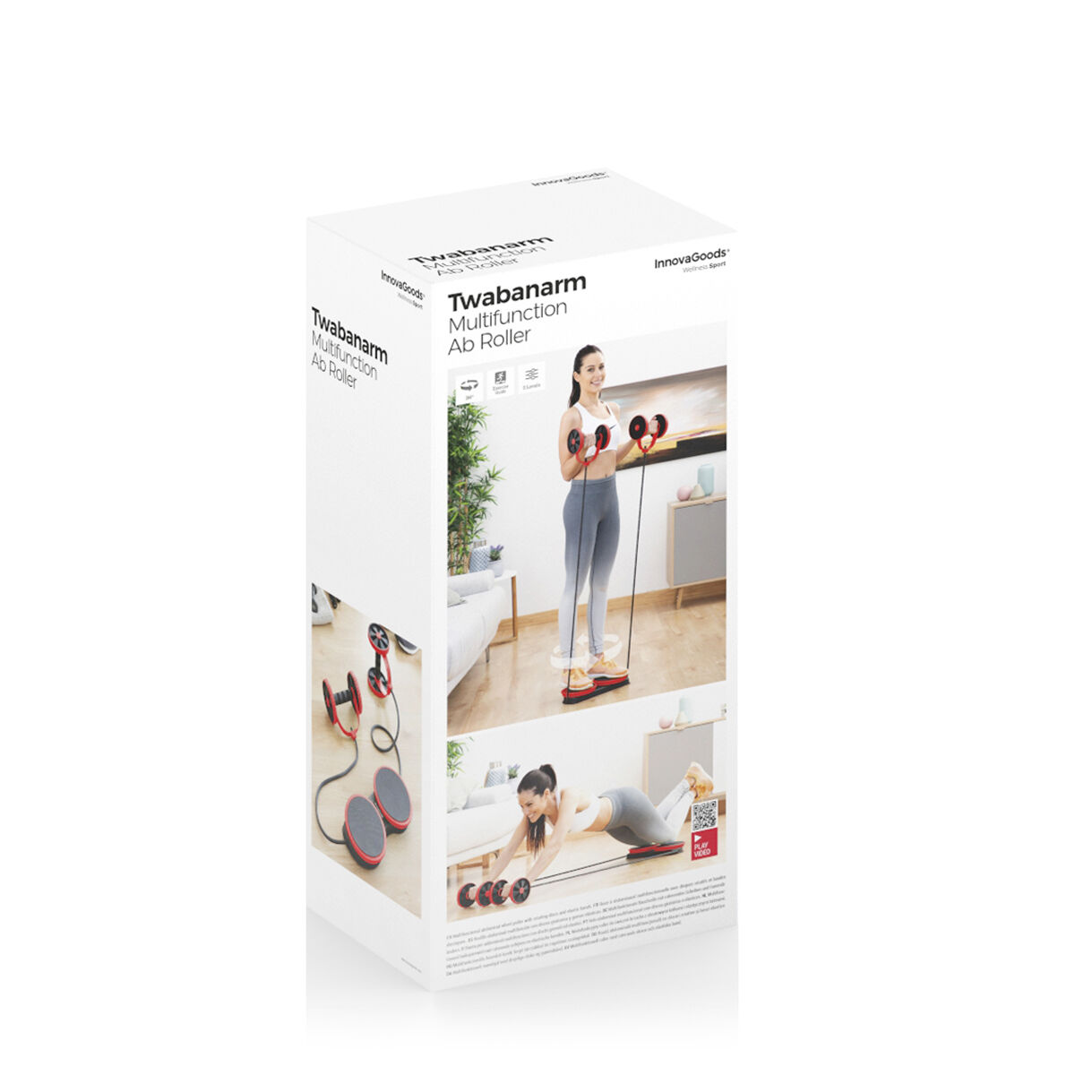 Magrulle med roterande skivor, elastiska band och träningsguide Twabanarm InnovaGoods - 14