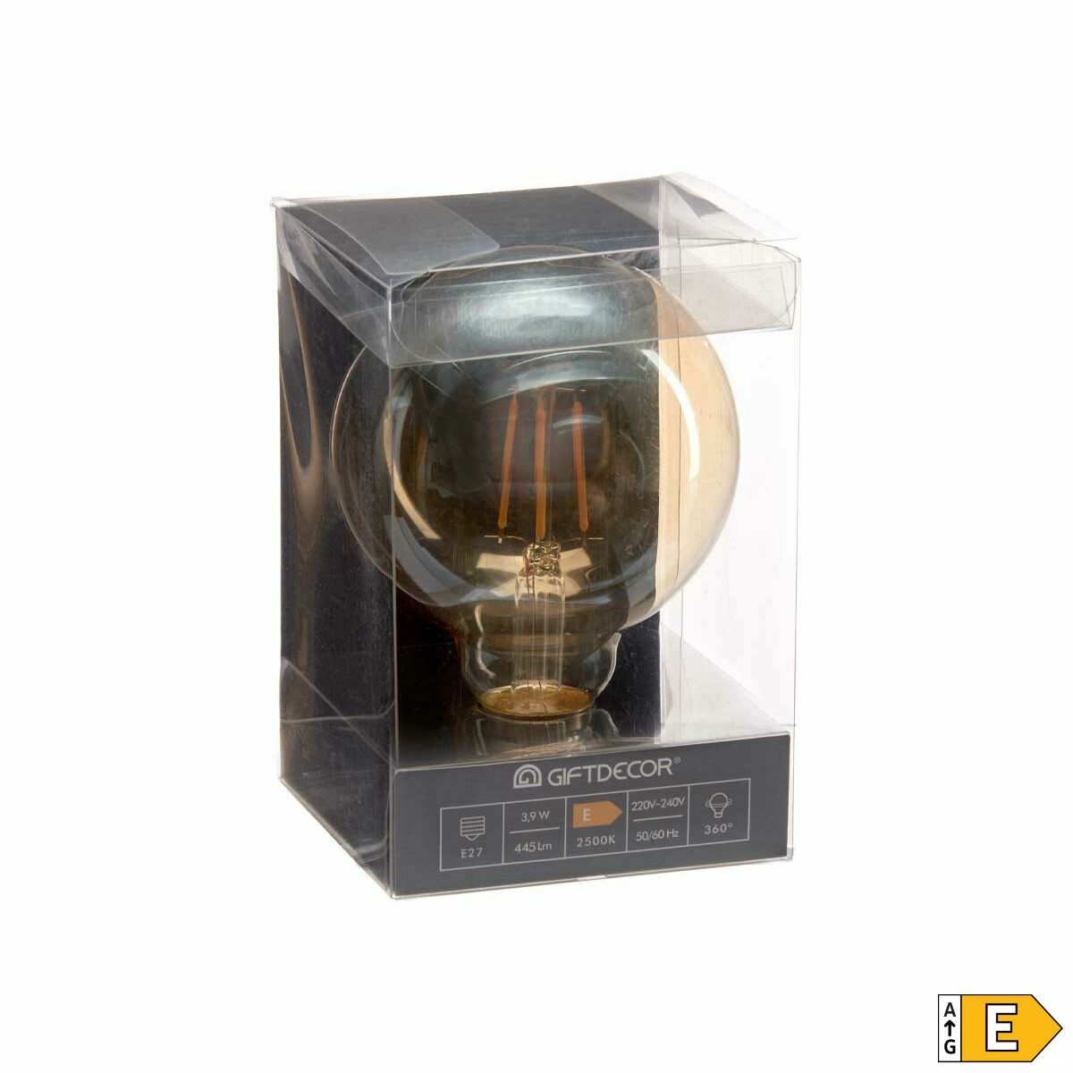 LED-lampa Vintage E27 Transparent 4 W 9,5 x 14 x 9,5 cm (12 antal) - 8