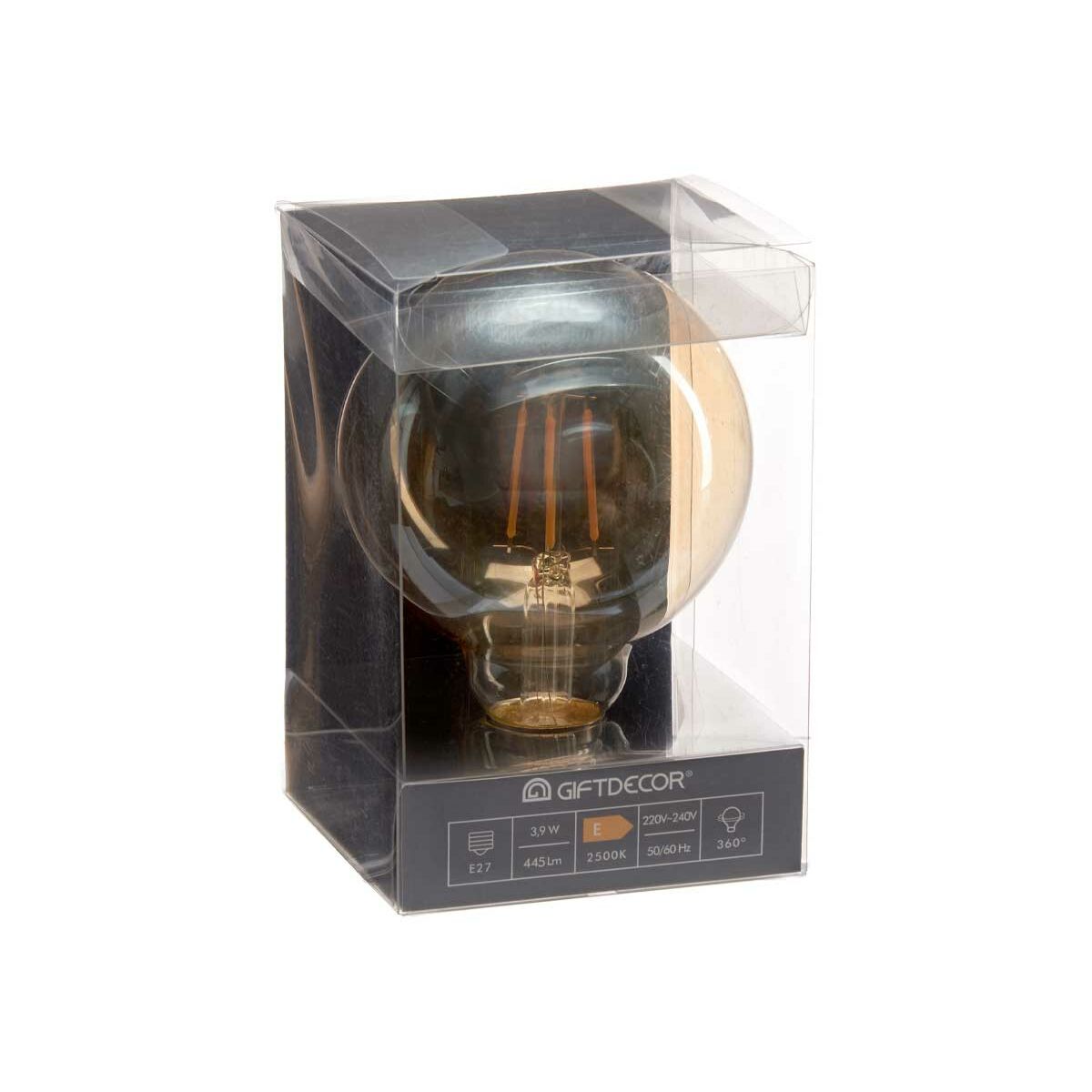LED-lampa Vintage E27 Transparent 4 W 9,5 x 14 x 9,5 cm (12 antal) - 2