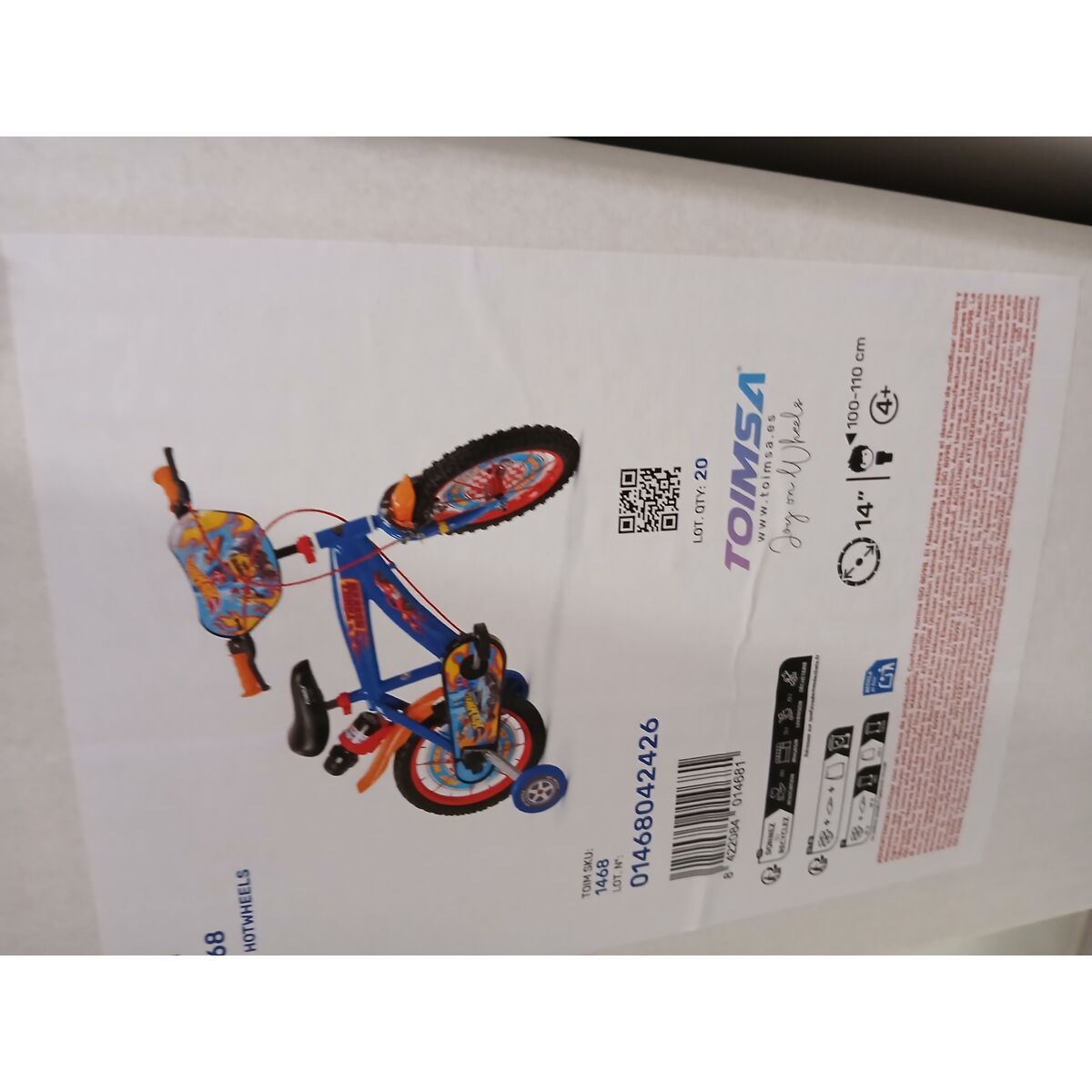 Barncykel Toimsa Hotwheels Blå - 3