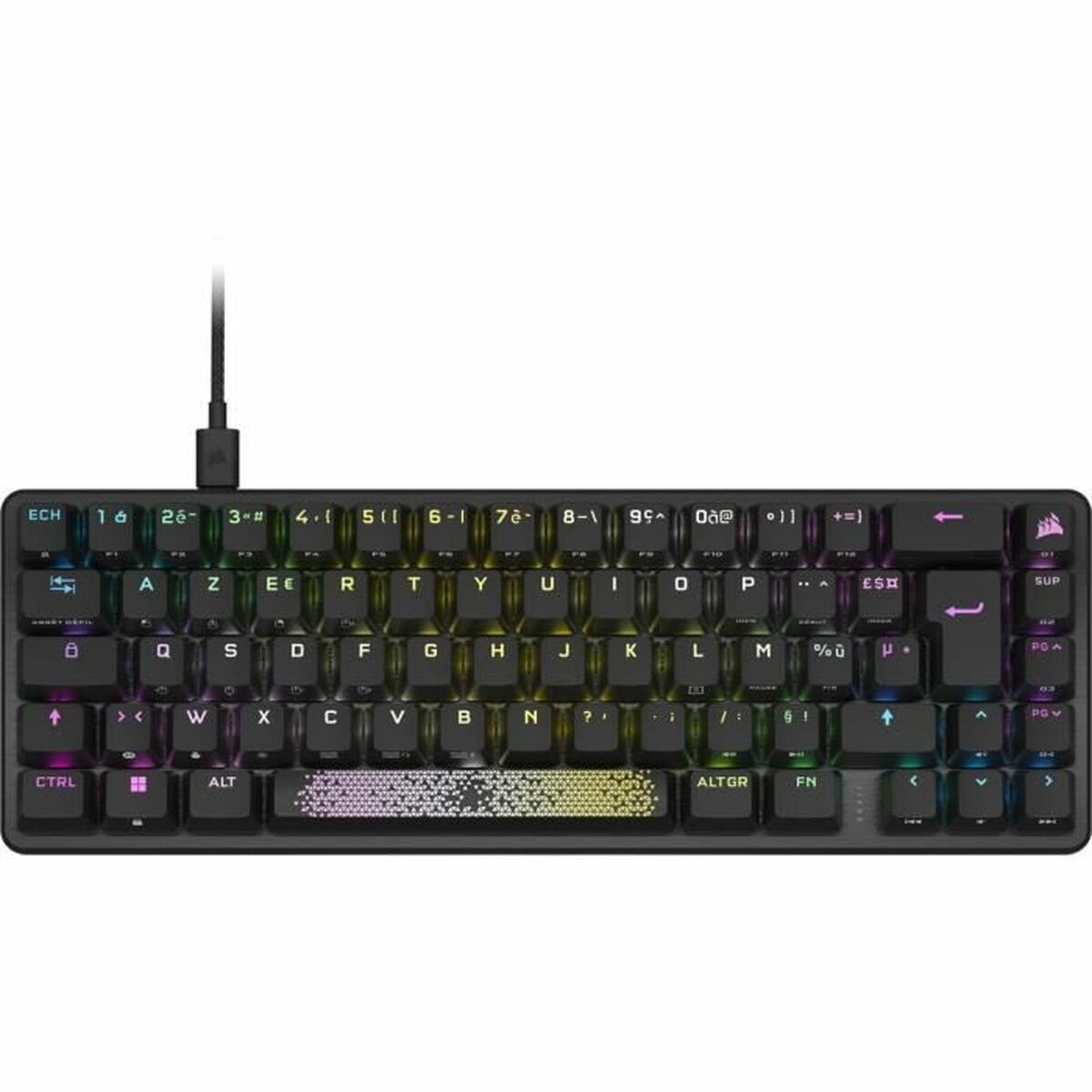 Tangentbord Corsair K65 PRO MINI Svart Franska AZERTY
