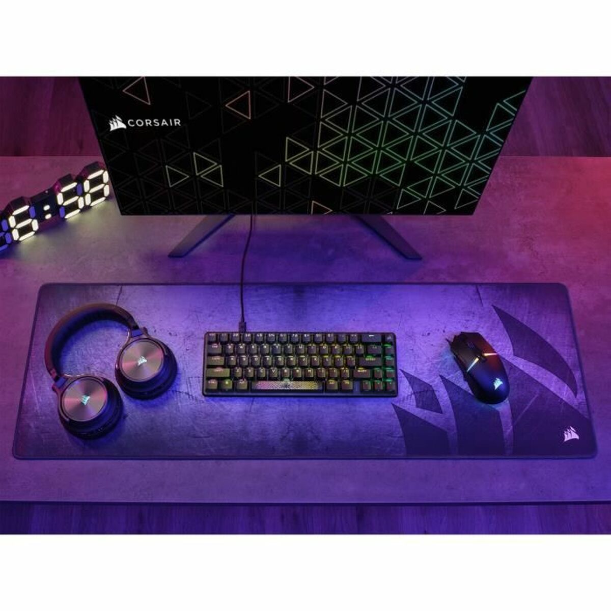 Tangentbord Corsair K65 PRO MINI Svart Franska AZERTY - 5