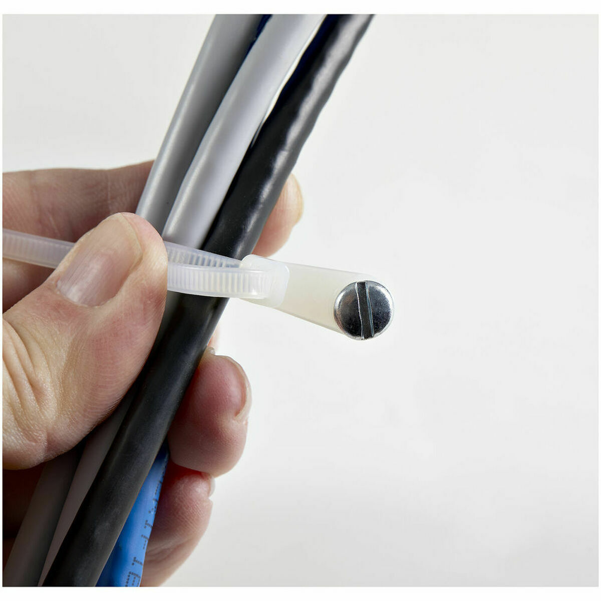 Kabelflänsar Startech CBMZTS10N6 Vit (100 antal) - 3