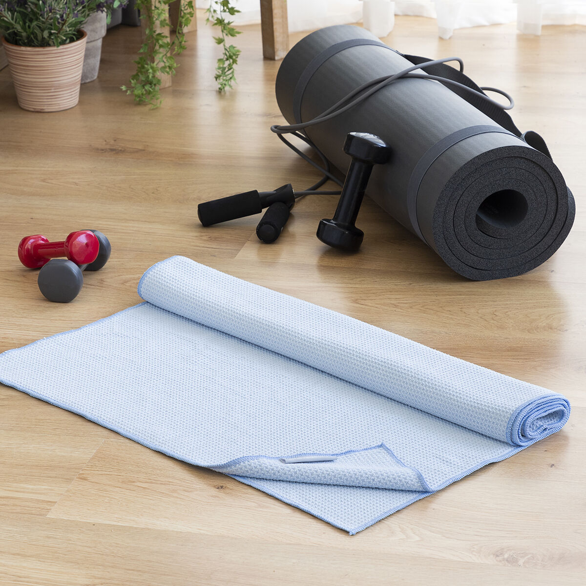 Halkfri, snabbtorkande träningshandduk Fitow InnovaGoods - 23