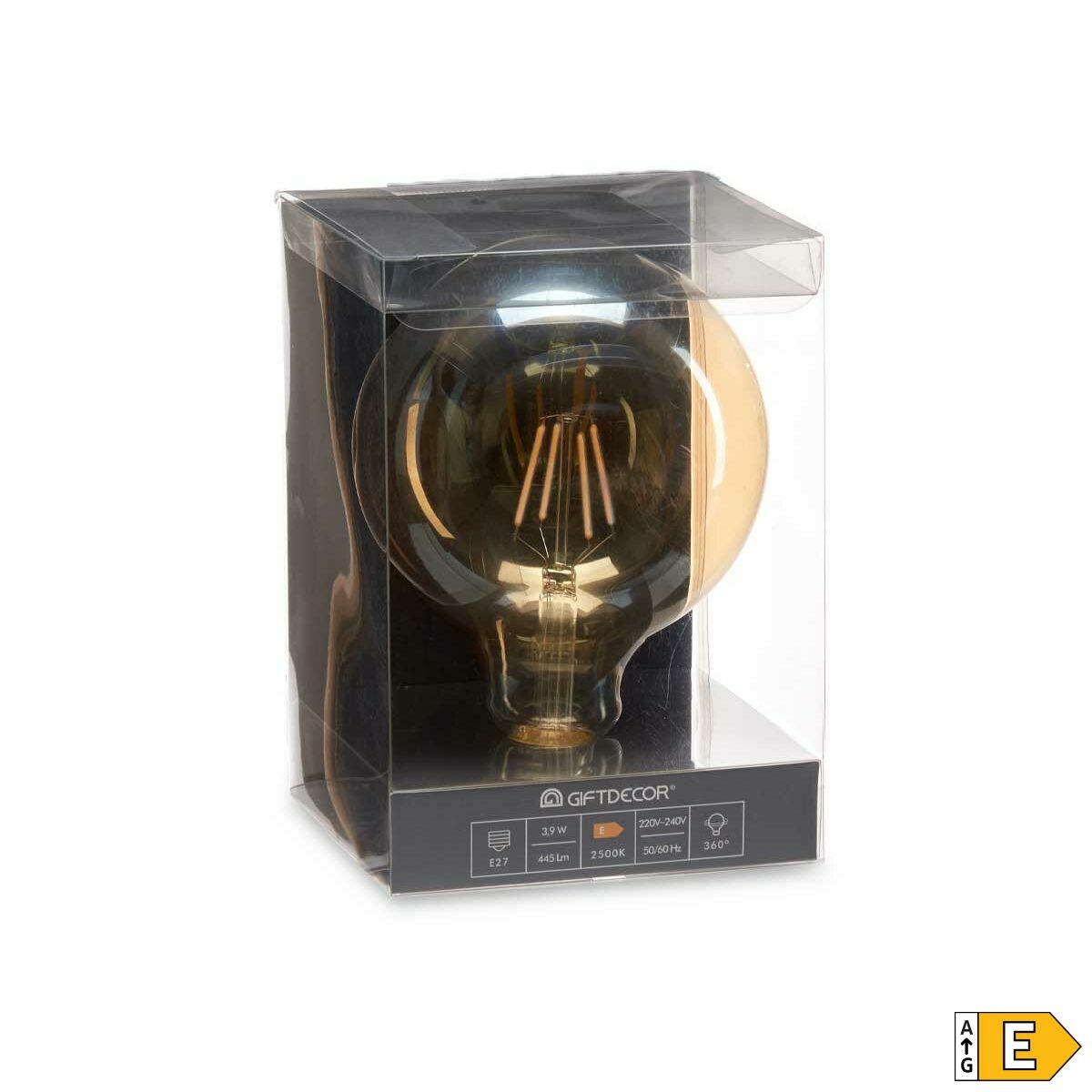 LED-lampa Gift Decor Transparent 4 W E27 12,5 x 17,5 x 12,5 cm Vintage 12 antal - 8