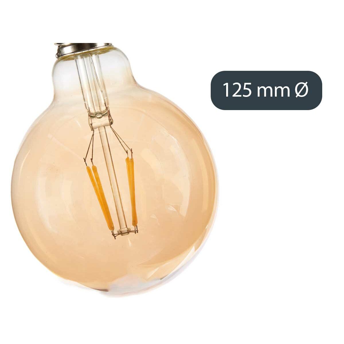 LED-lampa Gift Decor Transparent 4 W E27 12,5 x 17,5 x 12,5 cm Vintage 12 antal - 6