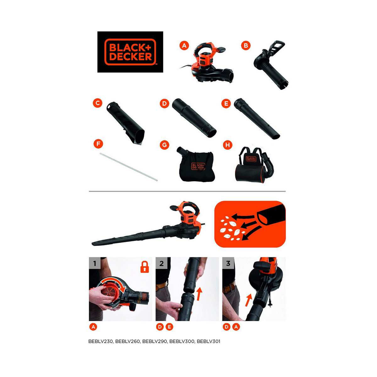 Blås Black & Decker BEBLV260-QS - 2