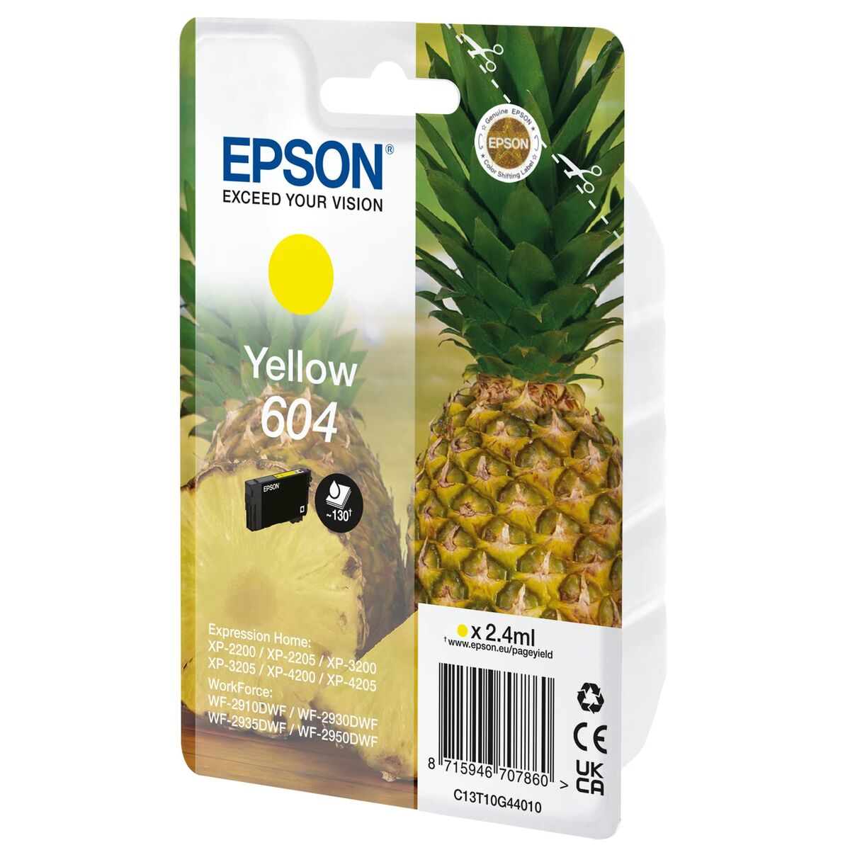 Original Bläckpatron Epson 604 Gul - 2
