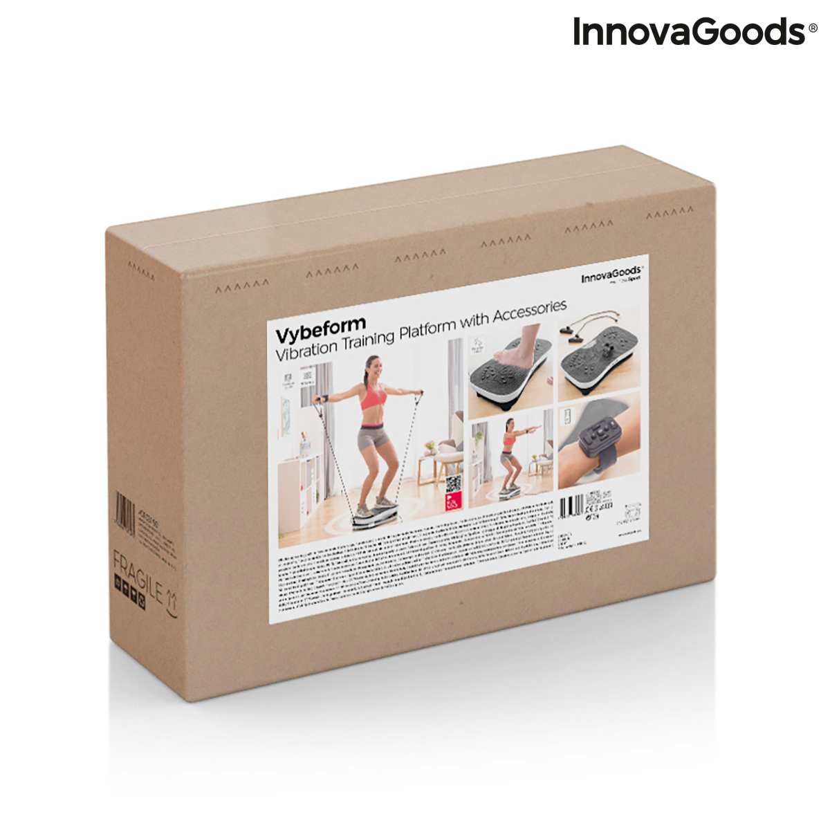Vibrationsplatta med tillbehör och träningsguide Vybeform InnovaGoods - 2