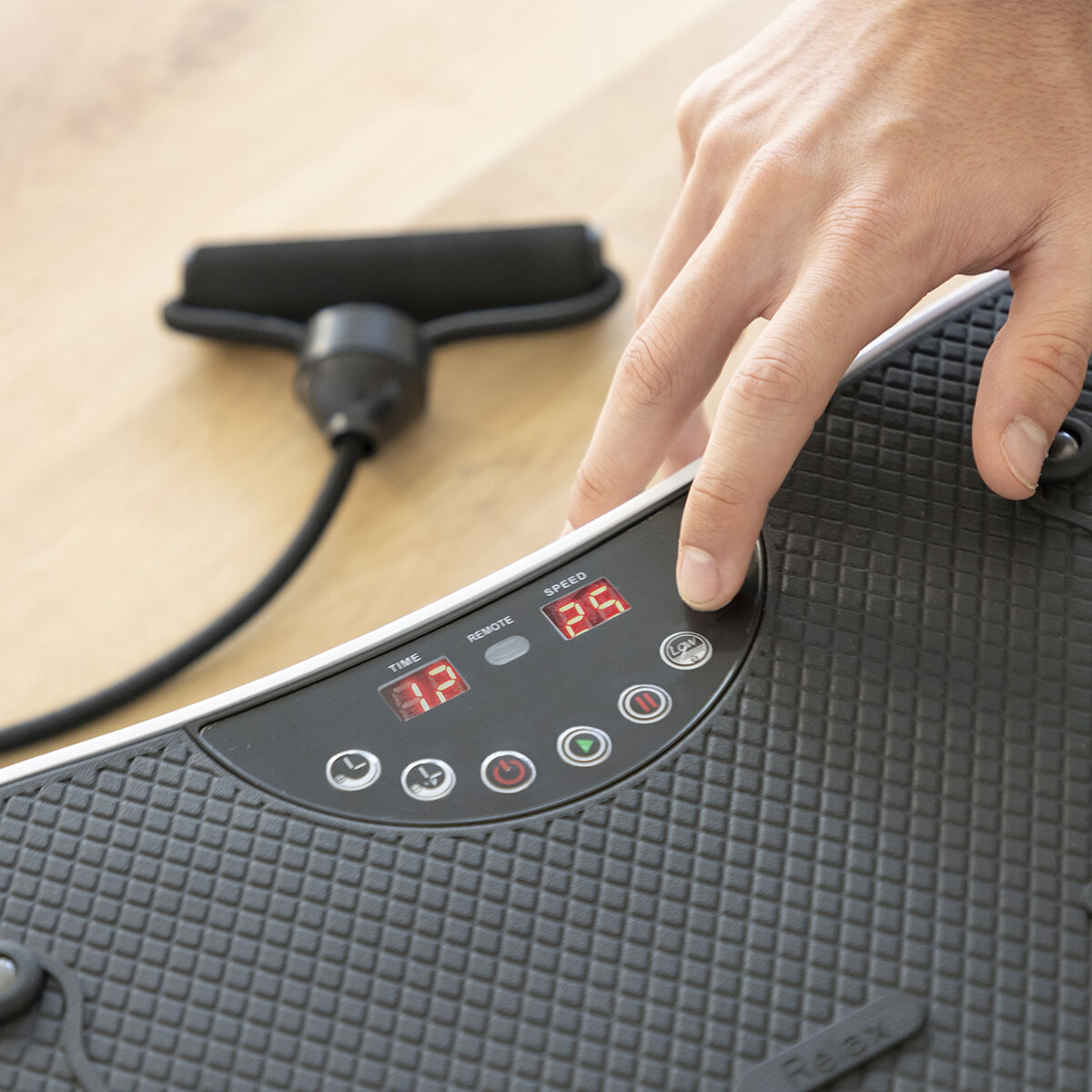 Vibrationsplatta med tillbehör och träningsguide Vybeform InnovaGoods - 34