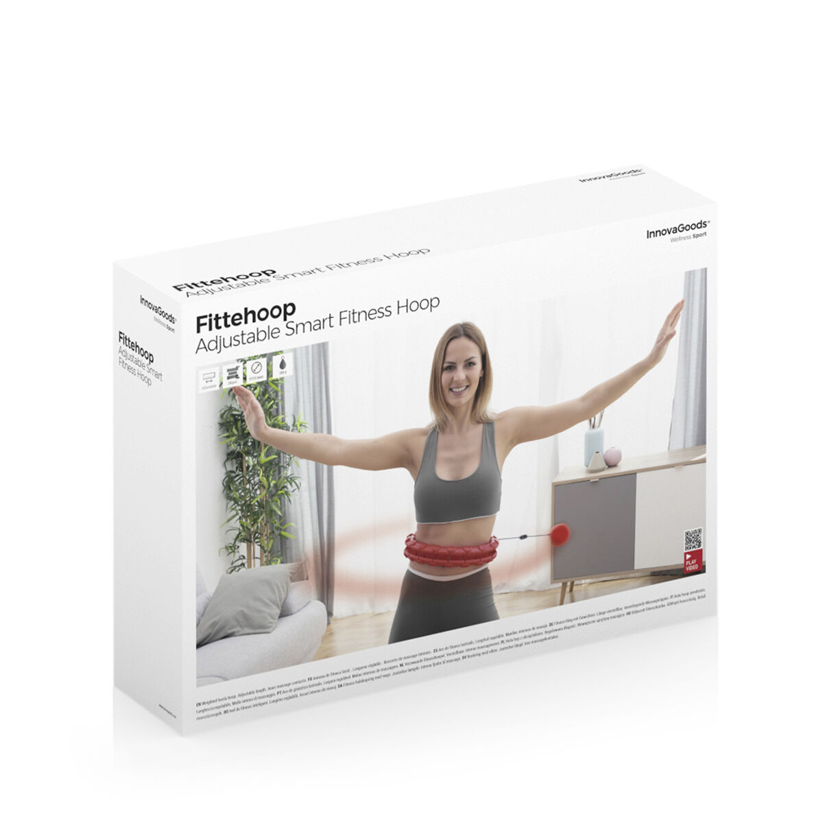 Justerbar Smart Fitness Hoop med vikt Fittehoop InnovaGoods - 10