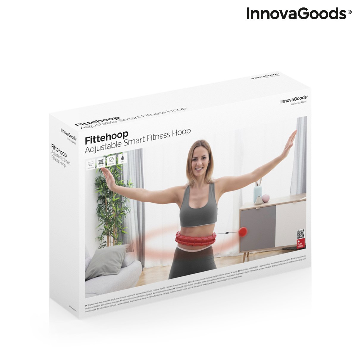 Justerbar Smart Fitness Hoop med vikt Fittehoop InnovaGoods - 2