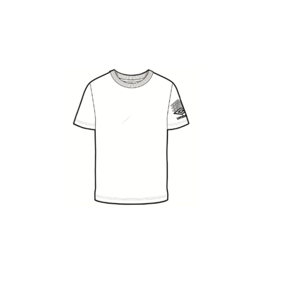 T-shirt med kortärm Herr Umbro TERRACE 66207U 13V  Vit - 3