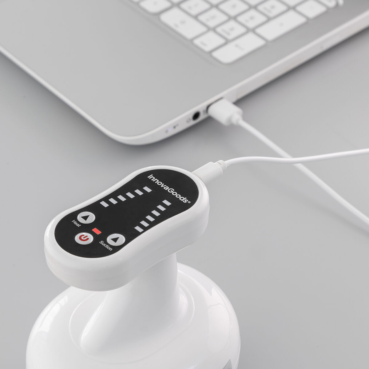 Uppladdningsbar och cellulitmotverkande sug- och massageenhet med värme Cellout InnovaGoods - 27
