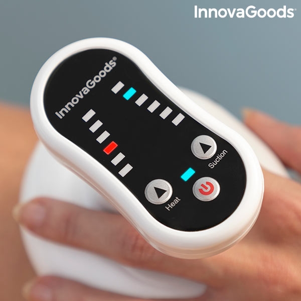 Uppladdningsbar och cellulitmotverkande sug- och massageenhet med värme Cellout InnovaGoods - 16