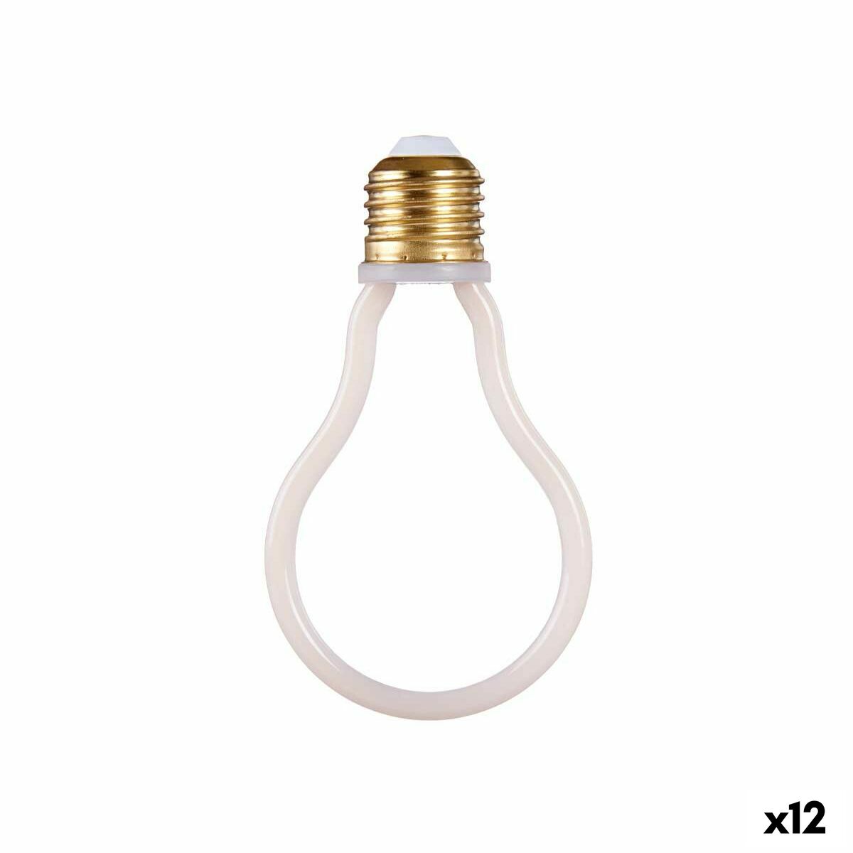 LED-lampa Gift Decor Vit 4 W E27 9,5 x 13,5 x 3 cm 12 antal (2700 K)