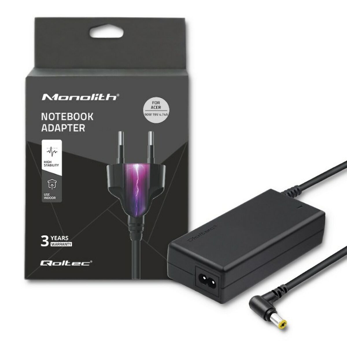 Laptopladdare Qoltec 50075 90 W - 5