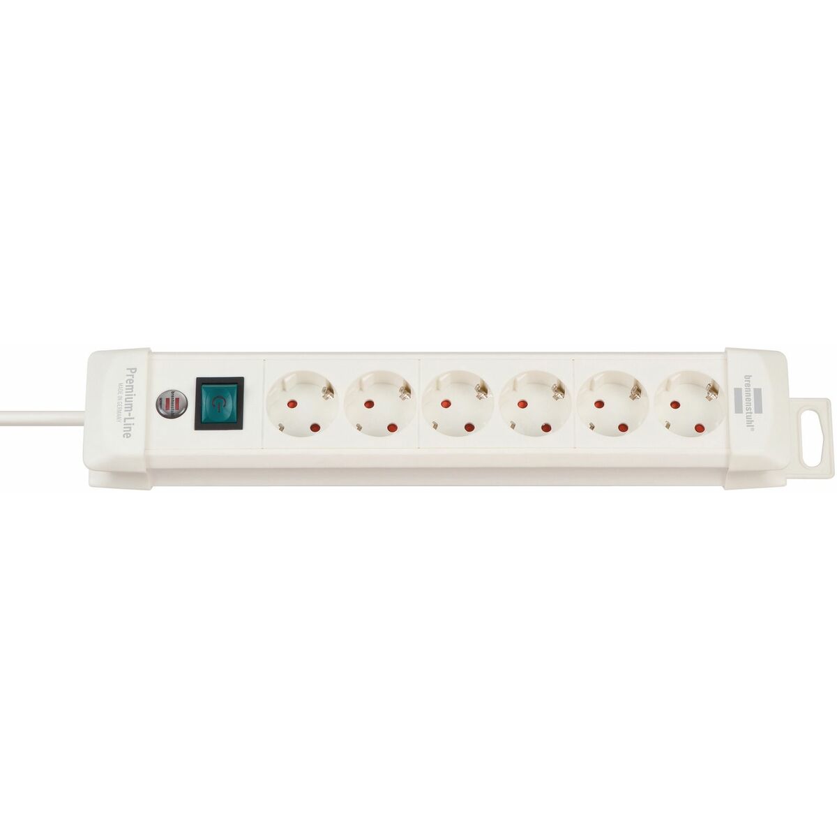 Ellist 4 Tomas-uttag med brytare Brennenstuhl Premium-Line 3600 W (1,8 m) - 2