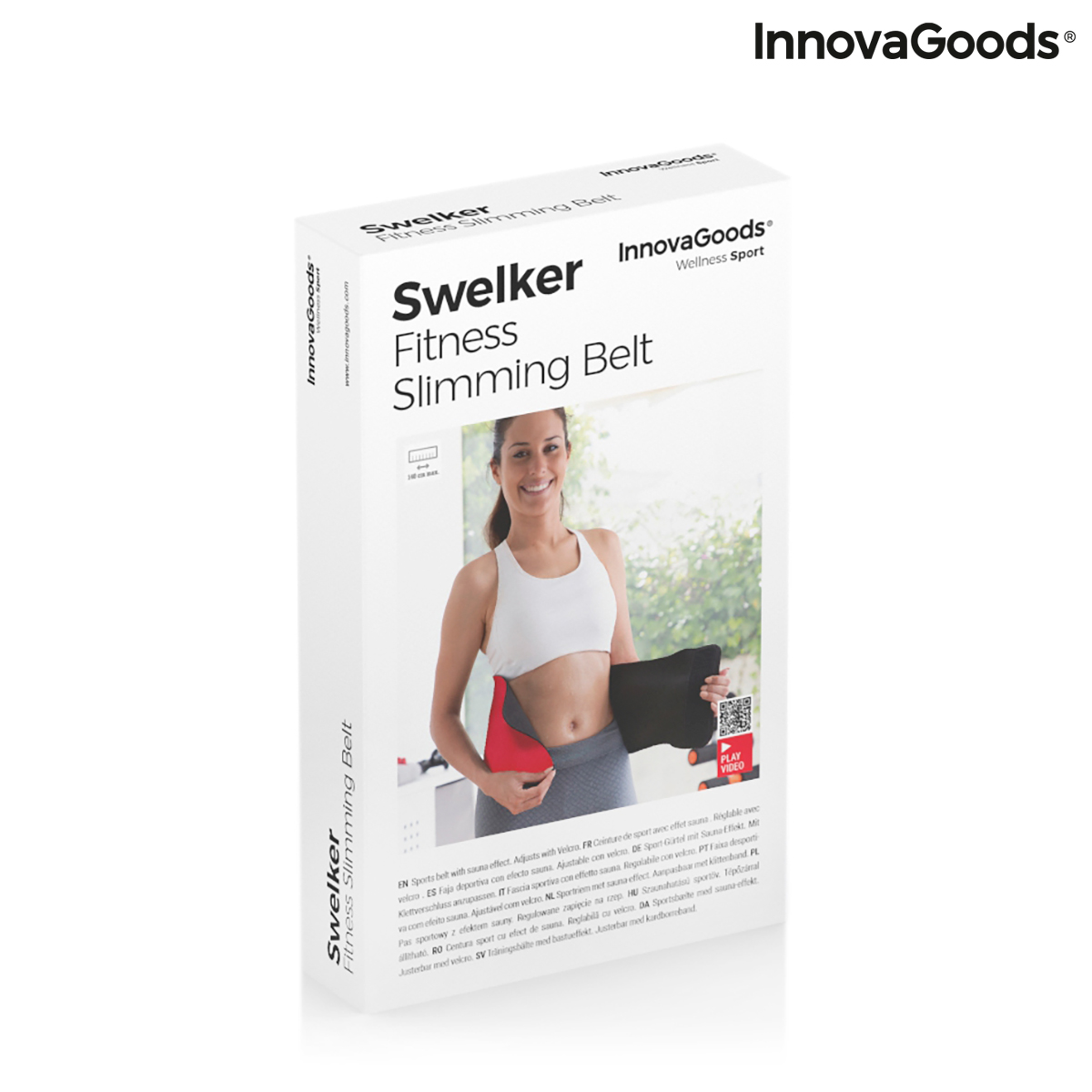 Idrottsinriktat formgivande bantningsbälte med bastueffekt Swelker InnovaGoods - 2