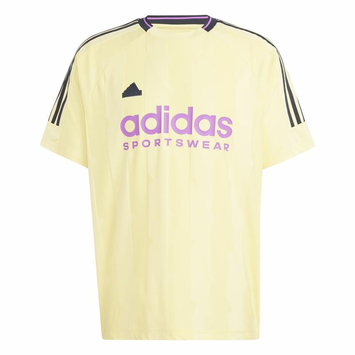 T-shirt med kortärm Herr Adidas House Of Tiro Jacquard Gul