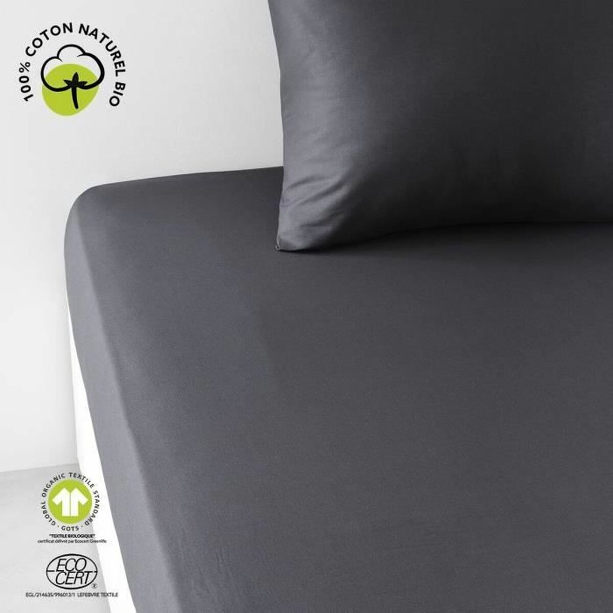 Inpassat underlakan TODAY Svart 160 x 200 cm - 2