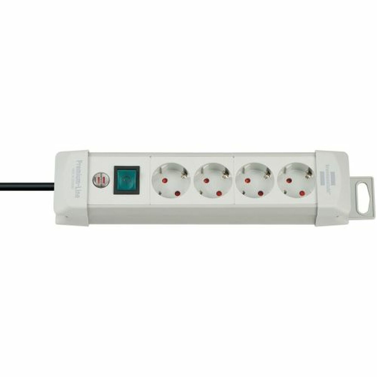 Ellist 4 Tomas-uttag med brytare Brennenstuhl Premium-Line 3600 W (1,8 m)