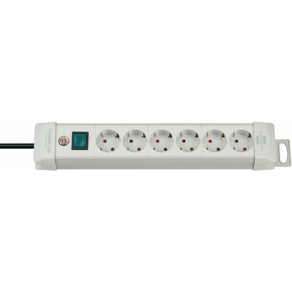 Ellist 4 Tomas-uttag med brytare Brennenstuhl Premium-Line 3600 W (1,8 m) - 2