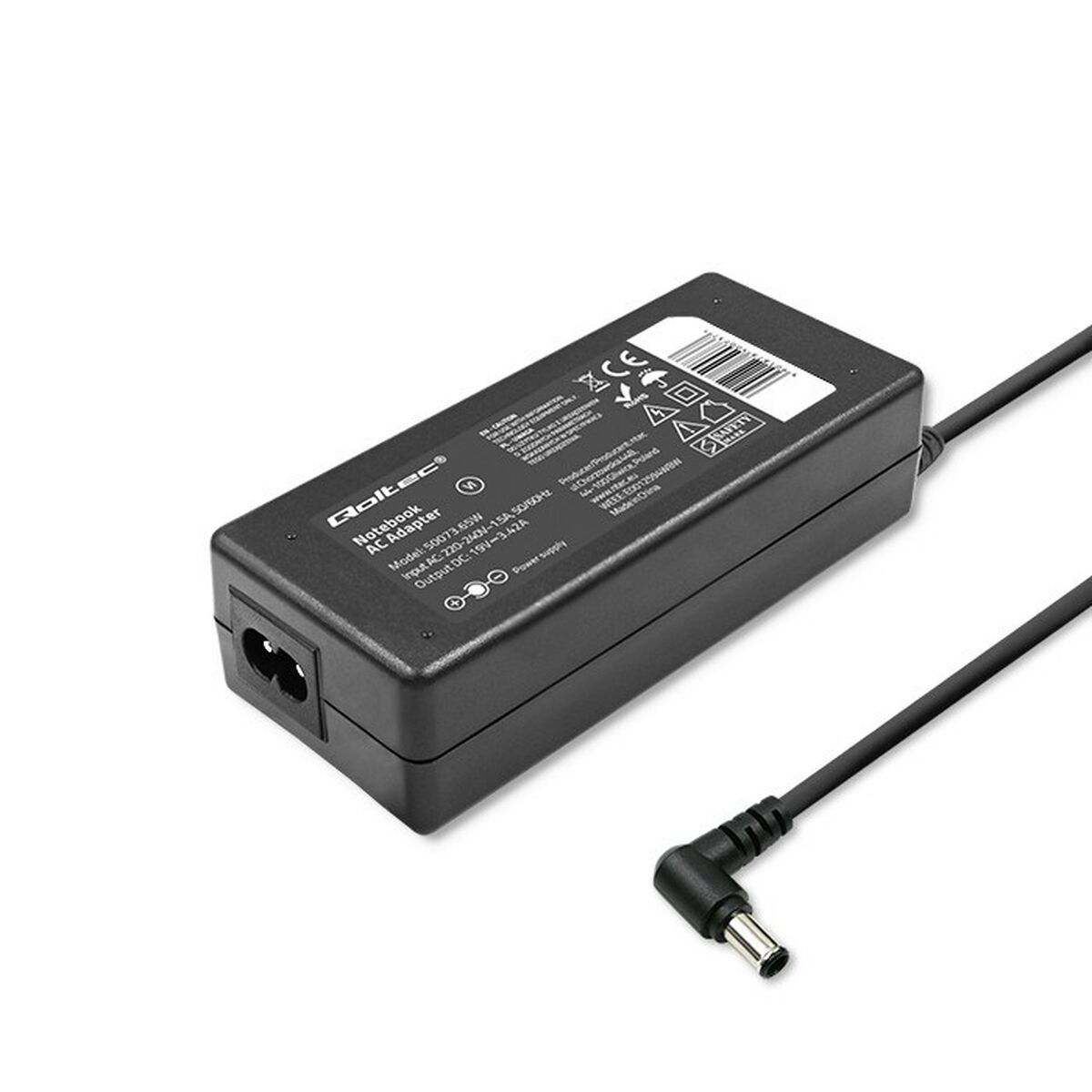 Laptopladdare Qoltec 50073.65W 65 W - 6